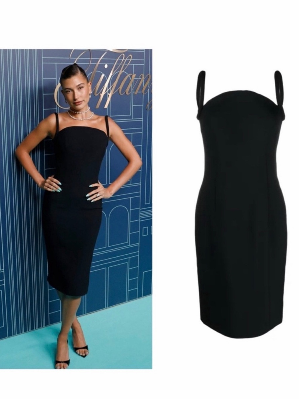 Versace Black Midi Dress Sheath 4 Cocktail ASO Hailey Bieber NWT 🟠